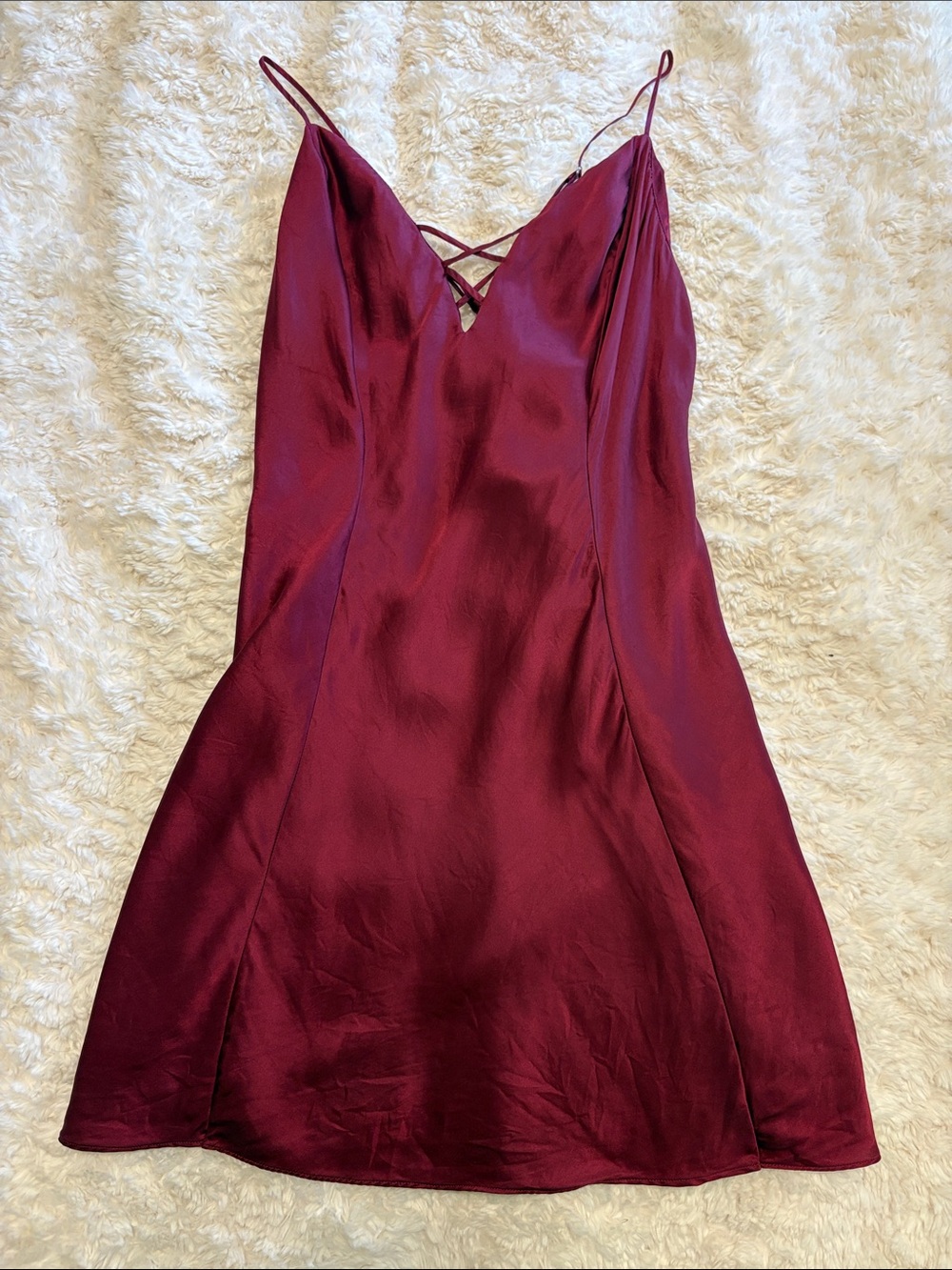 Vintage Victoria’s Secret 100% Silk Slip Nightgown Gold Label Lingerie Lace-Up